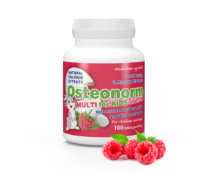 Osteonorm_Raspberries_02-300x250 Osteonorm MULTI for KIDS 100 tablets per 700mg