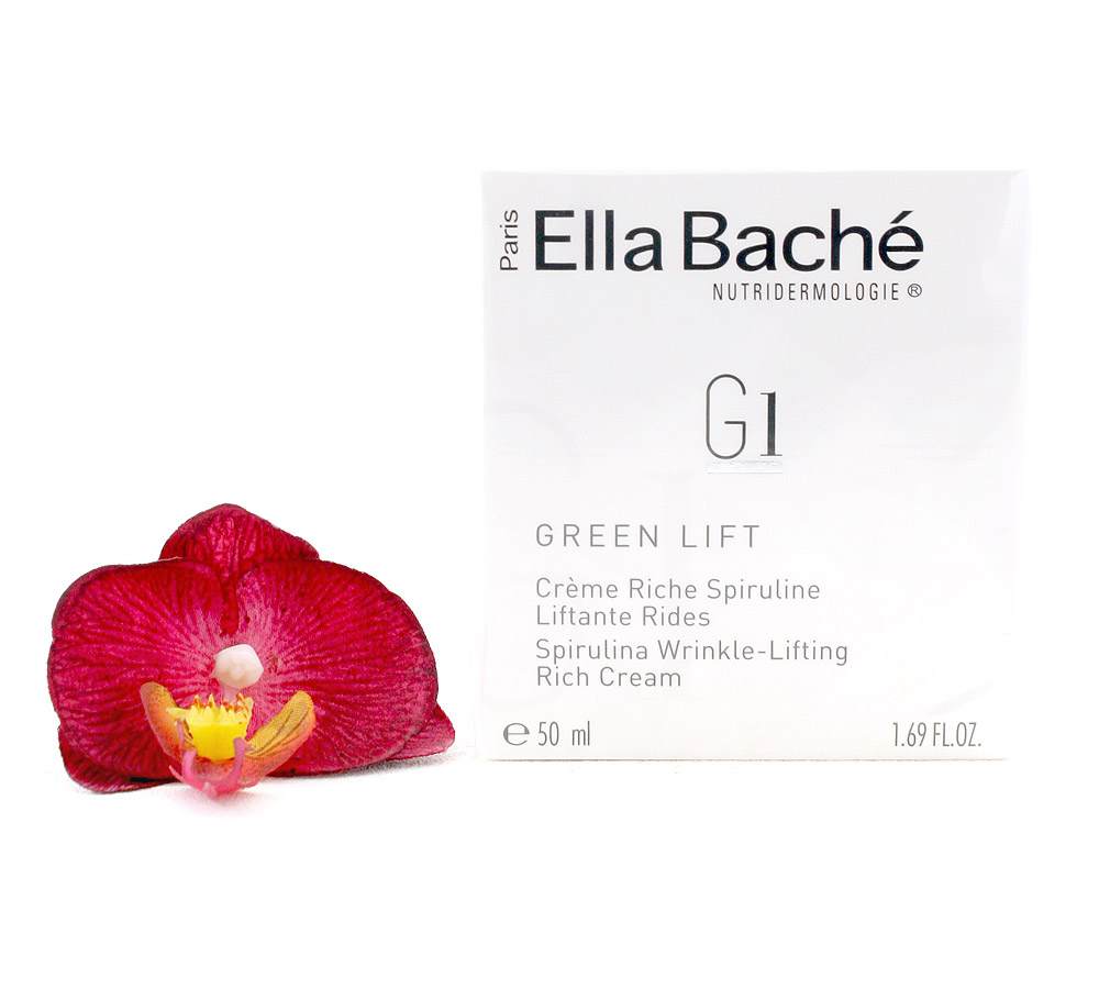 VE15017 Ella Bache Green Lift Creme Riche Spiruline Liftante Rides - Spirulina Wrinkle-Lifting Rich Cream 50ml