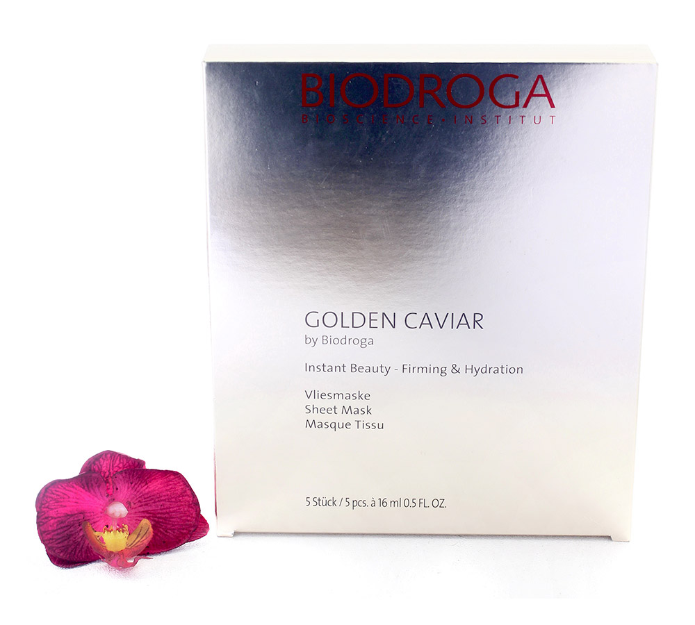 45368 Biodroga Golden Caviar Instant Beauty - Firming & Hydration Sheet Mask 5x16ml