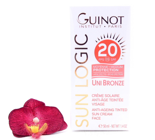 26515060-510x459 Guinot Sun Logic Uni Bronze - Anti-Ageing Tinted Sun Cream Face SPF20 50ml